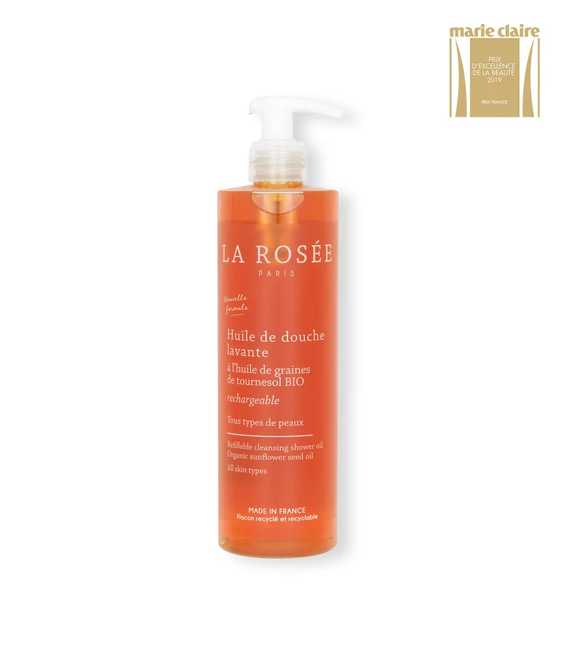 Huile de douche lavante rechargeable