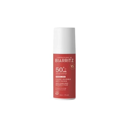 Fluide Solaire Invisible Anti-Taches SPF50+ 50ml – Laboratoires de Biarritz