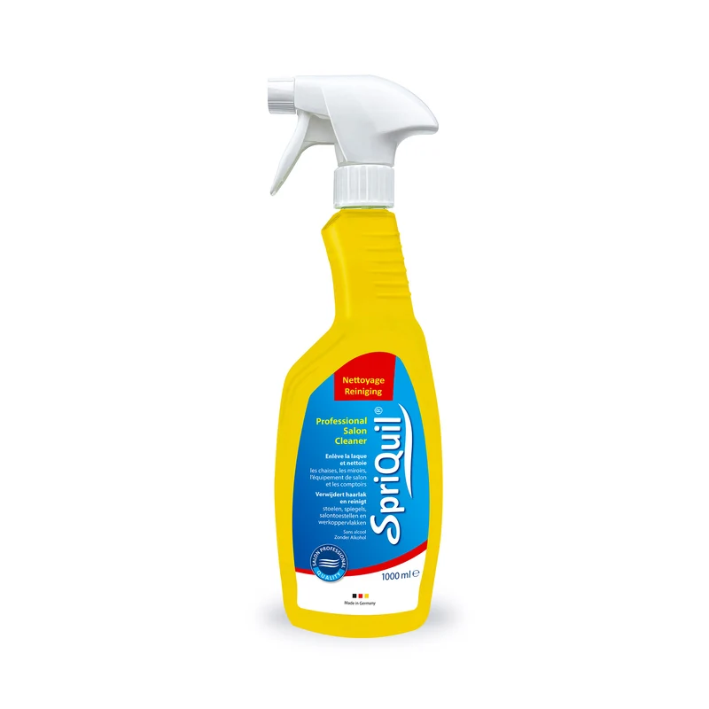 SpriQuil Spray nettoyant professionnel pour salon de coiffure, 1000 ml