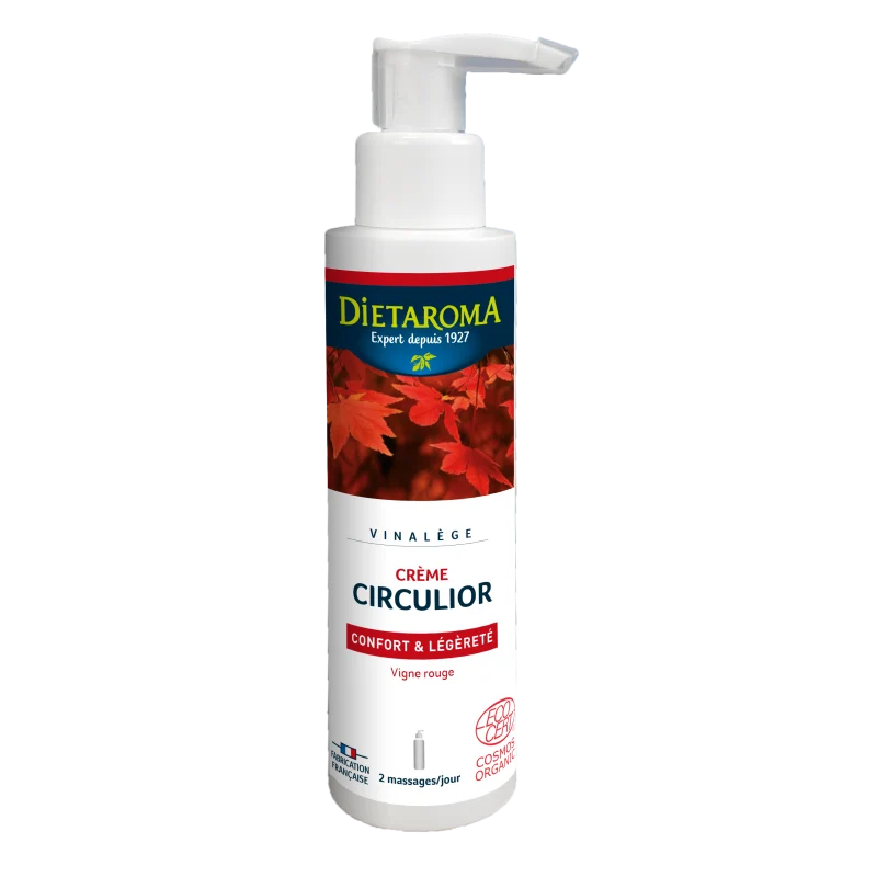 Vinalège circulior crème Bio-circulation et jambes légères-150 ml-Dietaroma