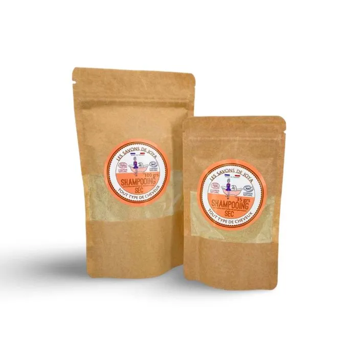 Recharge shampoing sec Pamplemousse-35g-Les savons de Joya