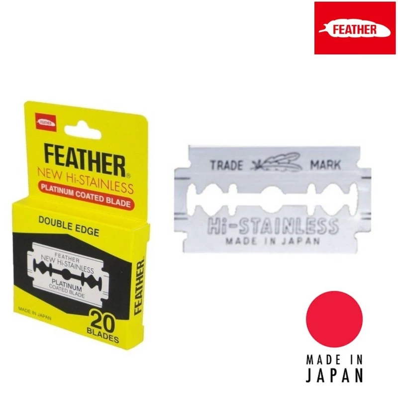 Feather Japon Lame de rechange à double tranchant HI-STAINLESS