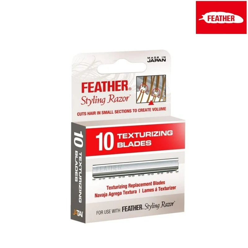 Feather Lames de texturation et d'amincissement pour rasoir coiffant