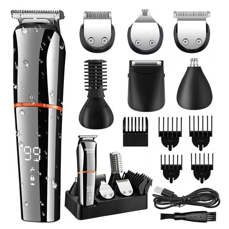 Kit Tondeuse pour Cheveux et Barbe avec Écran LCD