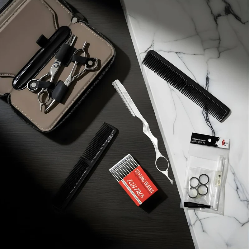 Kit d'entretien et d'entretien pour ciseaux de coiffure : réparer, nettoyer, protéger et huiler