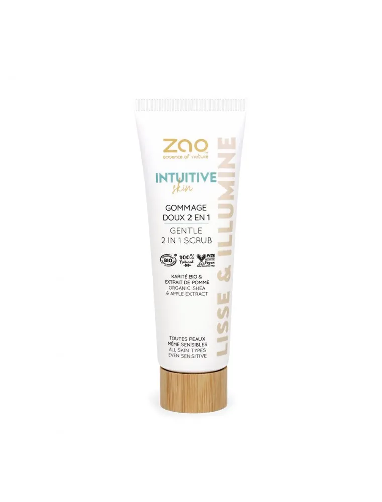 Gommage doux 2 en 1 Bio-50ml-Zao