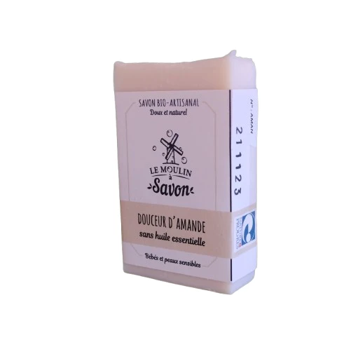 Savon solide douceur d'Amande-100g-Le Moulin à savon