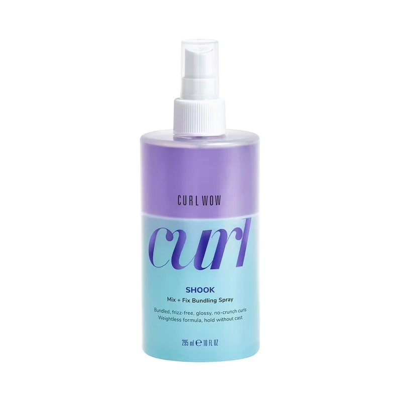 CURL WOW, SHOOK MIX+FIX BUNDLING, Spray fixant pour cheveux bouclés