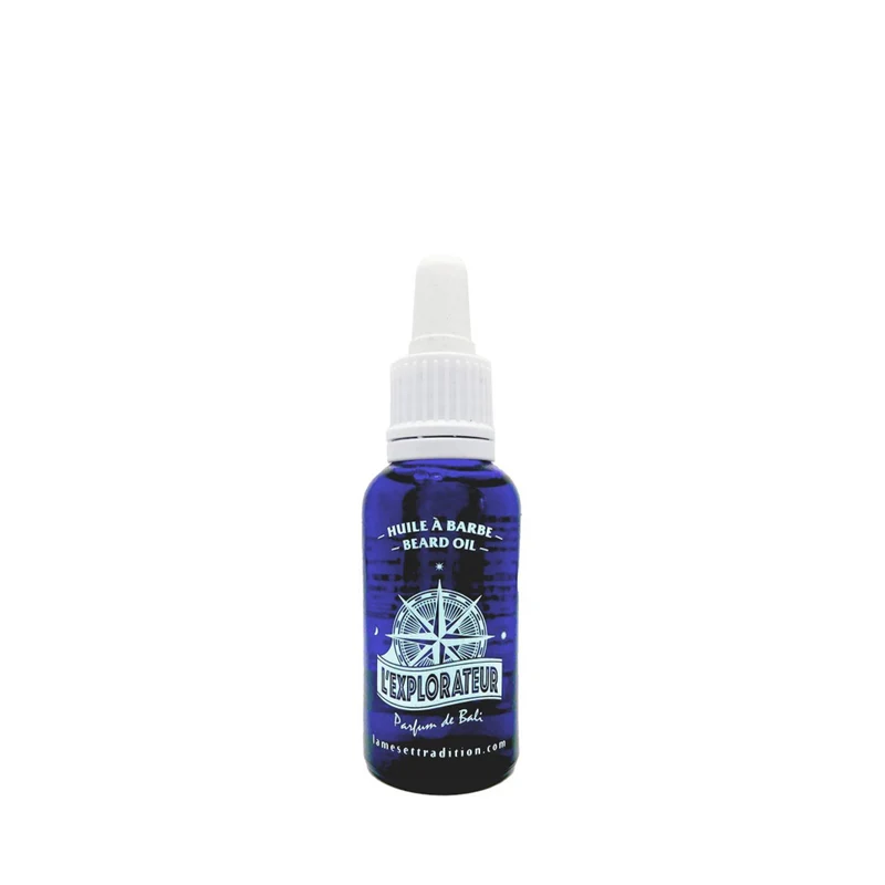 HUILE À BARBE, L'EXPLORATEUR, PARFUM DE BALI, 30 ml