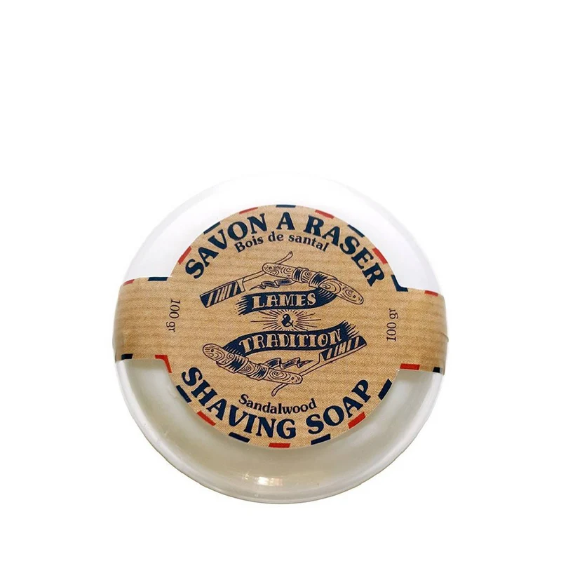 SAVON À RASER, PARFUM SANTAL, 100 g