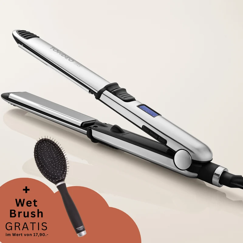 CERION 2in1 - Profi-Glätteisen für Glätten & Locken