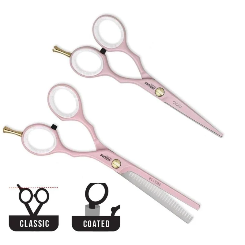 Jaguar Ensemble de ciseaux de coiffure Pre Style Ergo Pink