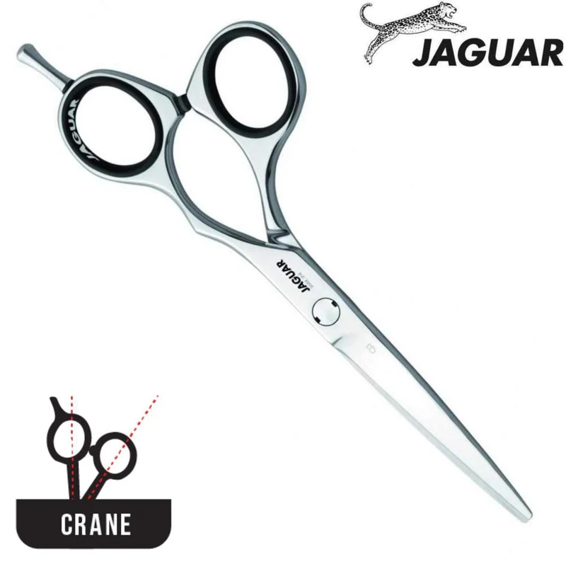 Jaguar Ciseaux de coupe de cheveux de grue CJ3 Silver Line