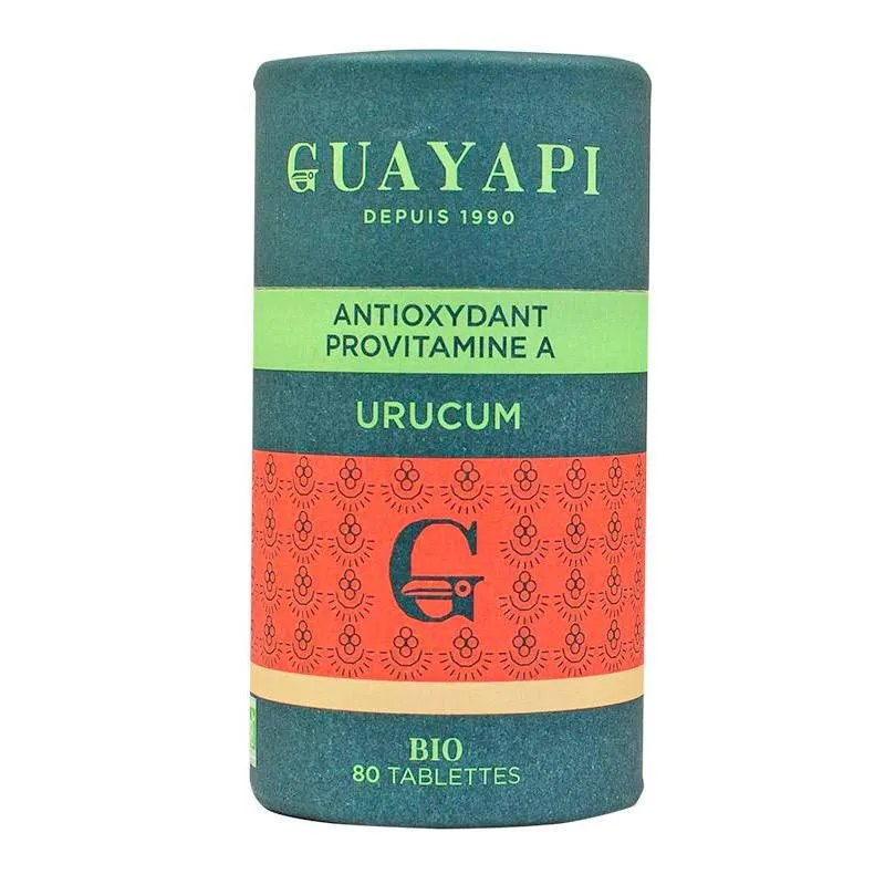 Urucum Bio-80 Tablettes-Guayapi-Antioxydant et Protection Solaire