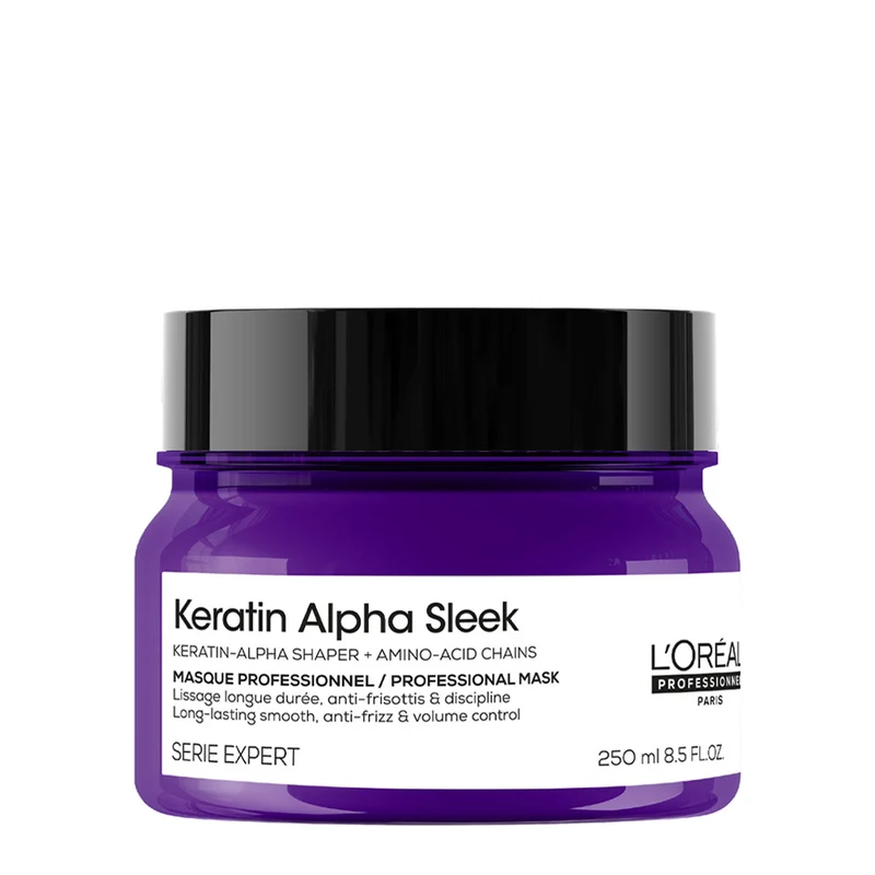 L'Oreal Professionnel Paris Serie Expert Keratin Alpha Sleek Mask 250ml - masque anti-frisottis dompteur