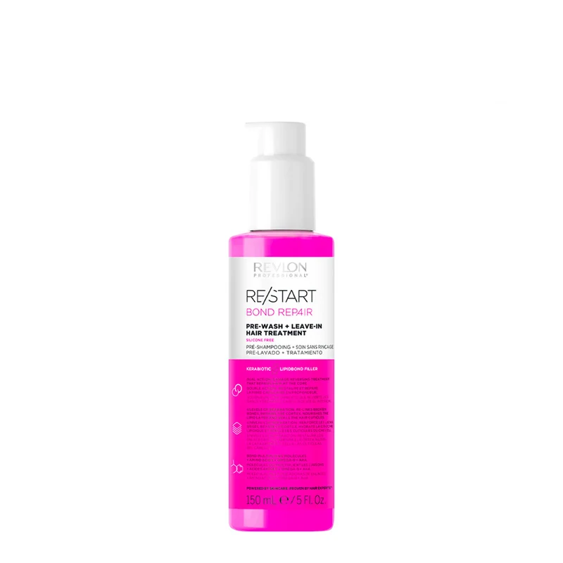 Revlon Restart Bond Repair Pre-Wash+ Leave-In 150ml - soin sans rinçage cheveux abîmés