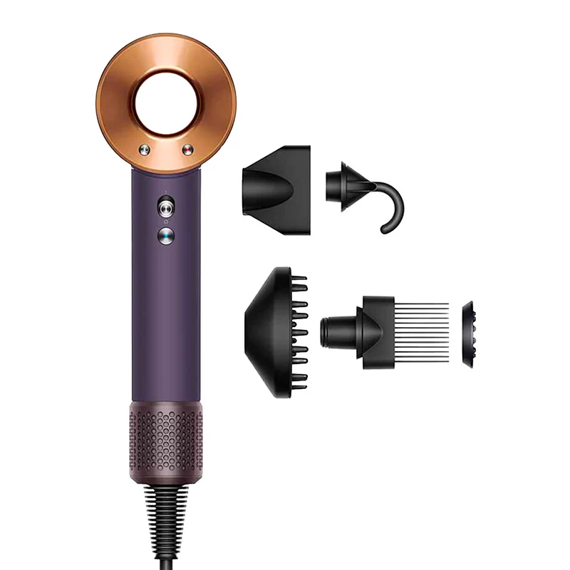 Dyson Supersonic Professional Steel/ Violet - sèche-cheveux à séchage rapide