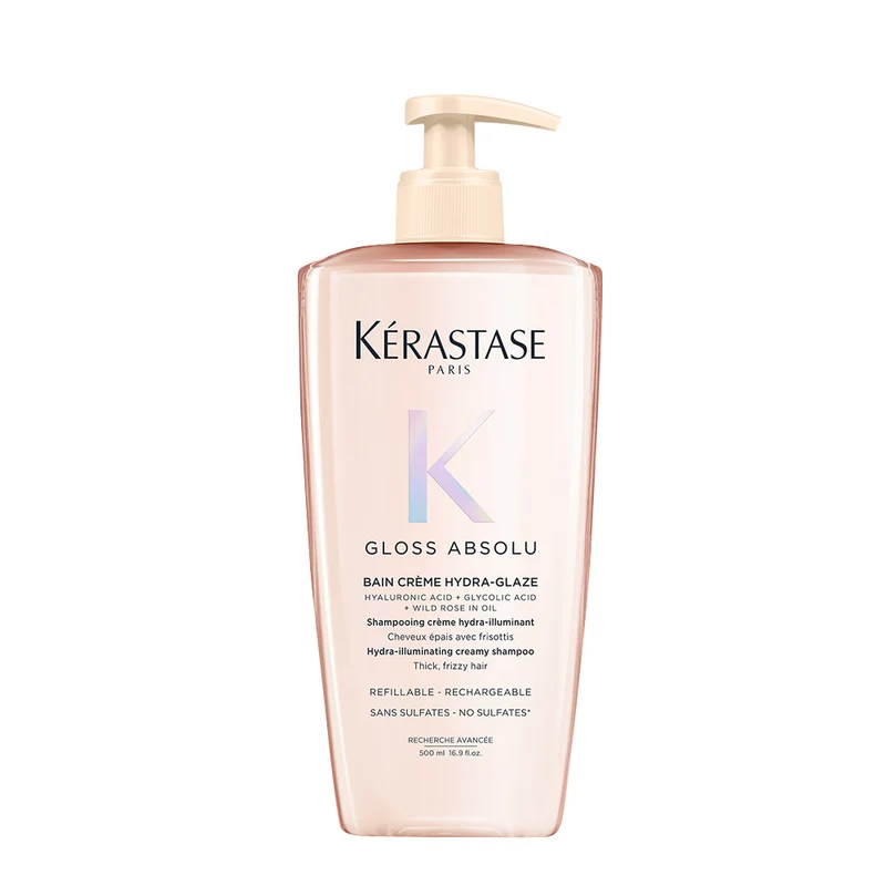 Kerastase Gloss Absolu Bain Creme Hydra Glaze 500ml - shampooing illuminant pour cheveux épais