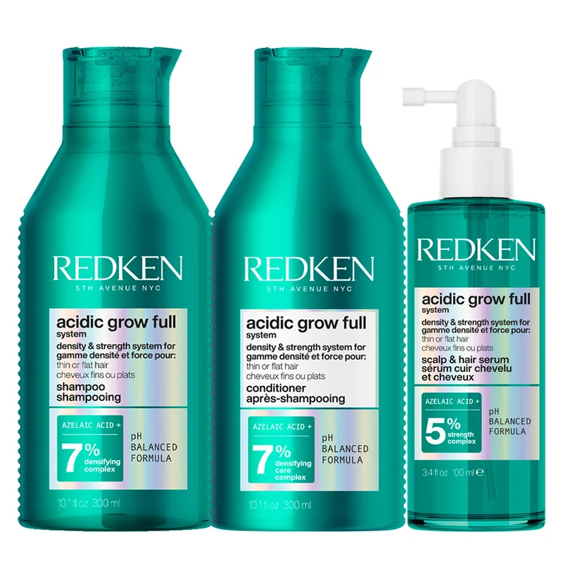 Redken Acidic Grow Full System Shampoo 250ml Conditioner 300ml Serum 100ml