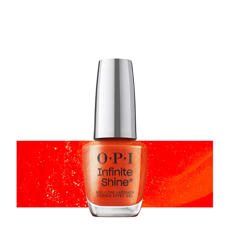 OPI Infinite Shine Spring 26 The New OPIcons Shock Em Orange 15ml - vernis à ongles longue tenue orange