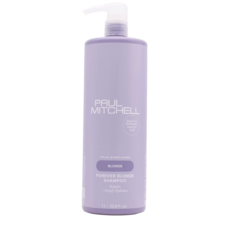 Paul Mitchell Forever Blonde Shampoo 1000ml - shampoing restructurant cheveux blonds