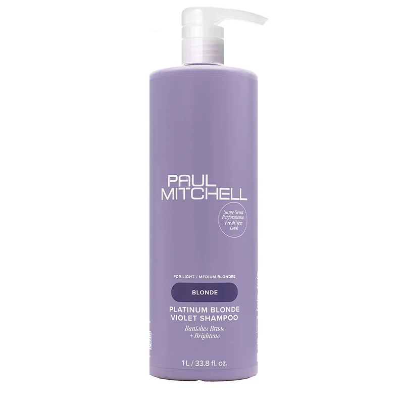 Paul Mitchell Platinum Blonde Violet Shampoo 1000ml - shampooing cheveux blonds