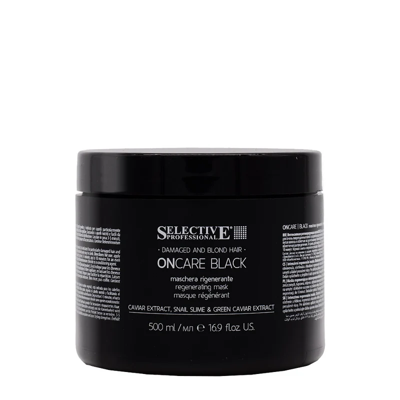 Selective Professional On Care Black Mask 500ml - masque régénérant cheveux blonds