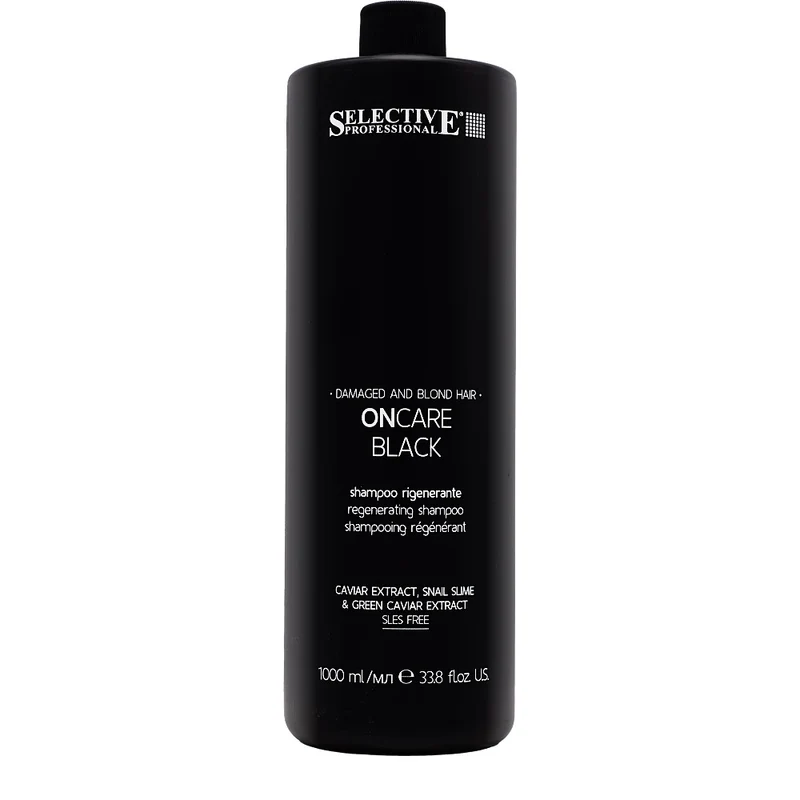 Selective Professional On Care Black Shampoo 1000ml - shampoo rigenerante capelli biondi