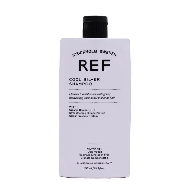 Stockholm Sweden Ref Cool Silver Shampoo 285ml - shampoing anti-jaunissement cheveux blonds