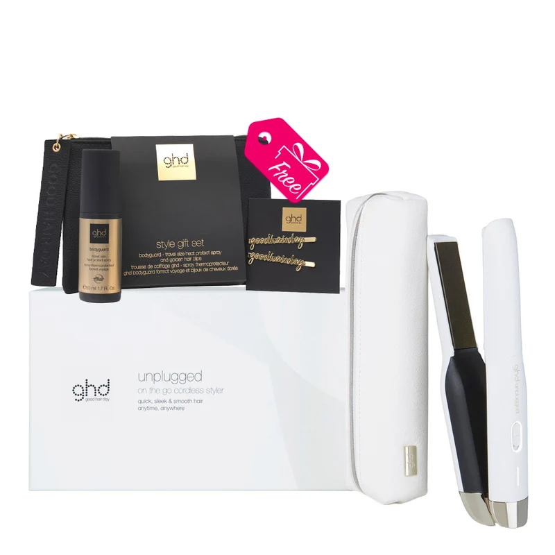 Ghd Unplugged White + Style Gift Set GRATUIT