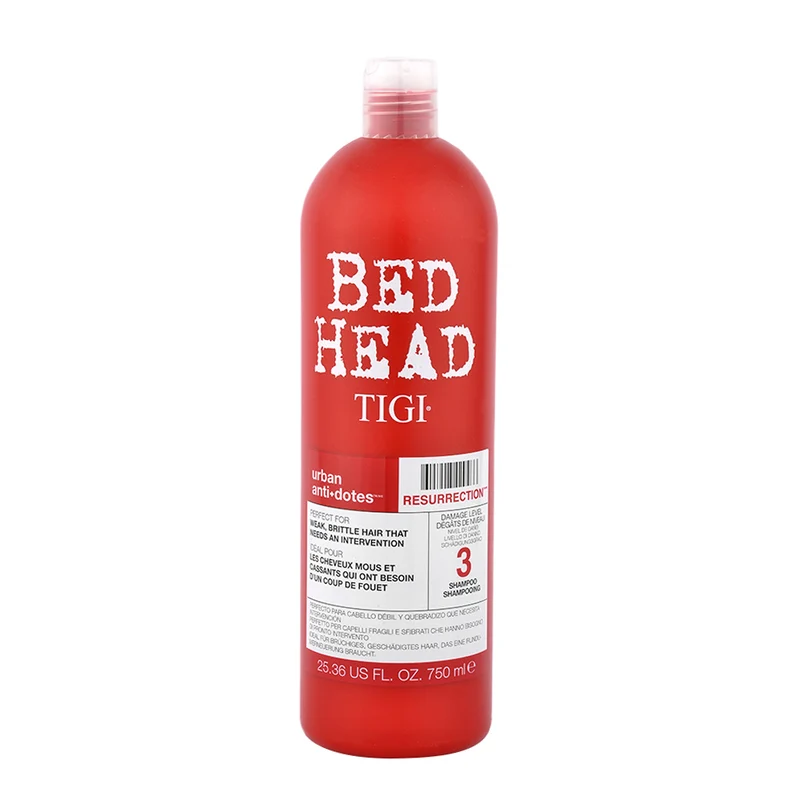 Tigi Bed Head Urban Antidotes Resurrection 3 Shampoo 750ml- shampoing cheveux très abîmés