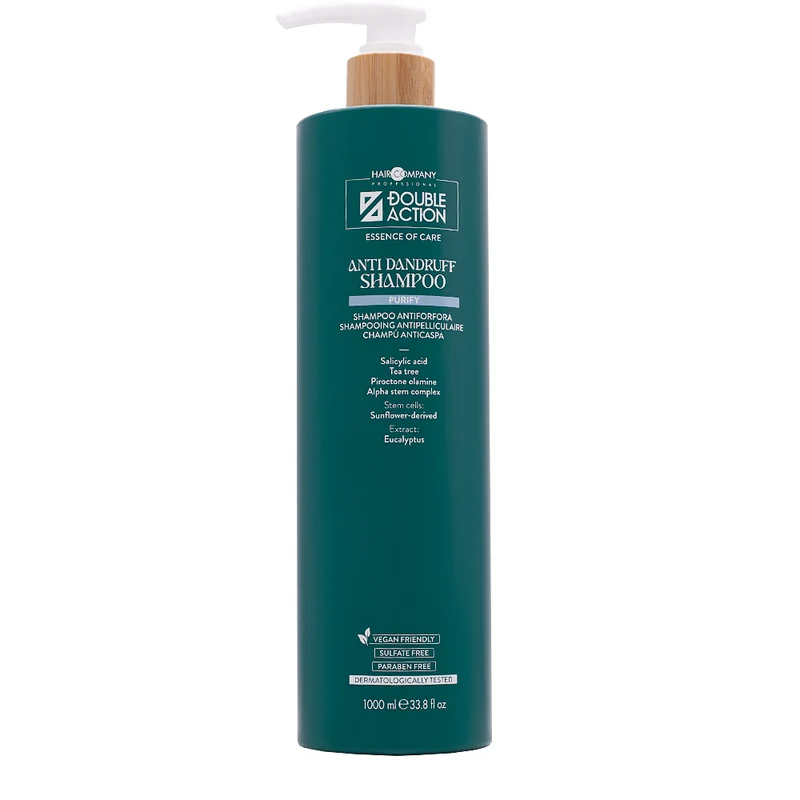 Hair Company Double ActionAnti Dandruff Shampoo 1000ml - shampooing antipelliculaire
