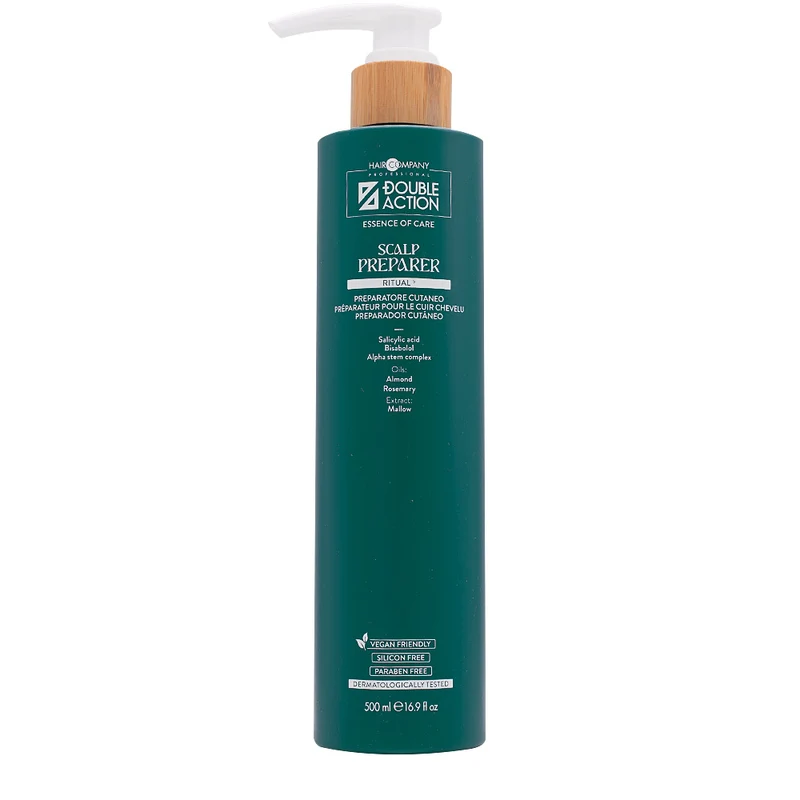 Hair Company Double Action Scalp Preparer 500ml - préparateur cutanée avant traitement