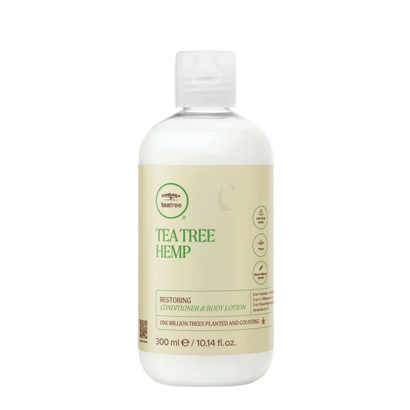Paul Mitchell Tea Tree Hemp Restoring Conditioner & Body Lotion 300ml - soin 2 en 1 hydratant et revitalisant