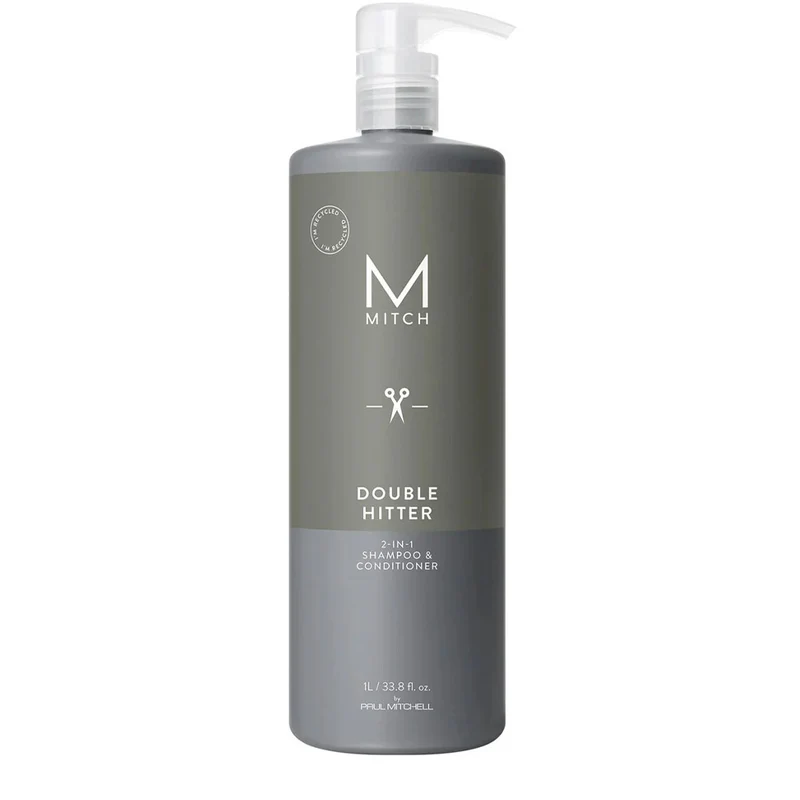 Paul Mitchell MITCH Double Hitter 2-in-1 Shampoo & Conditioner 1000ml - nettoyant 2-en-1