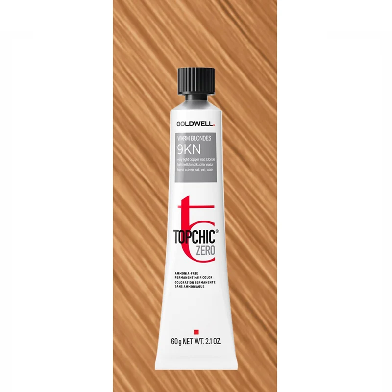 9KN Topchic Zero Warm Blondes Very Light Copper Natural Blonde tb 60ml - coloration permanente sans ammoniaque