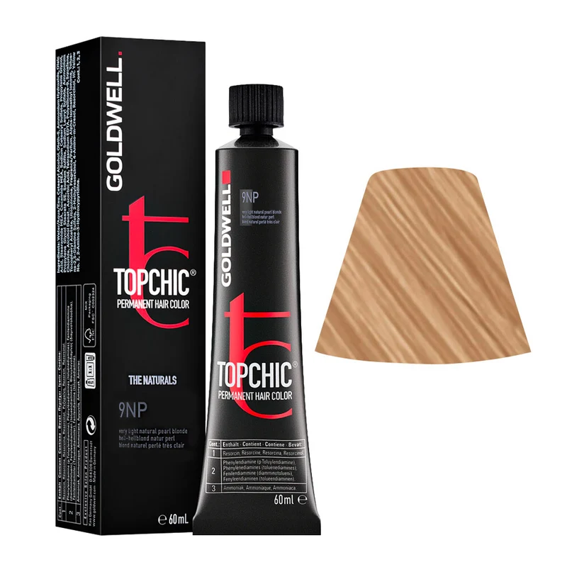 Goldwell Topchic Tube 9NP Blond Perle Naturel Très Clair 60ml - coloration permanente en tube