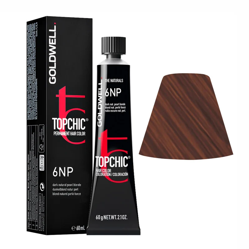 Goldwell Topchic Tube 6NP Blond Perle Naturel Foncé 60ml - coloration permanente en tube