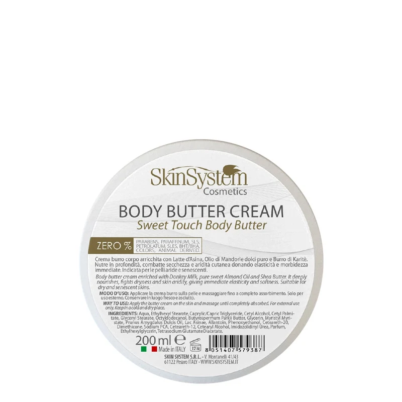 SkinSystem Body Butter Cream 200ml - crème beurre corporel