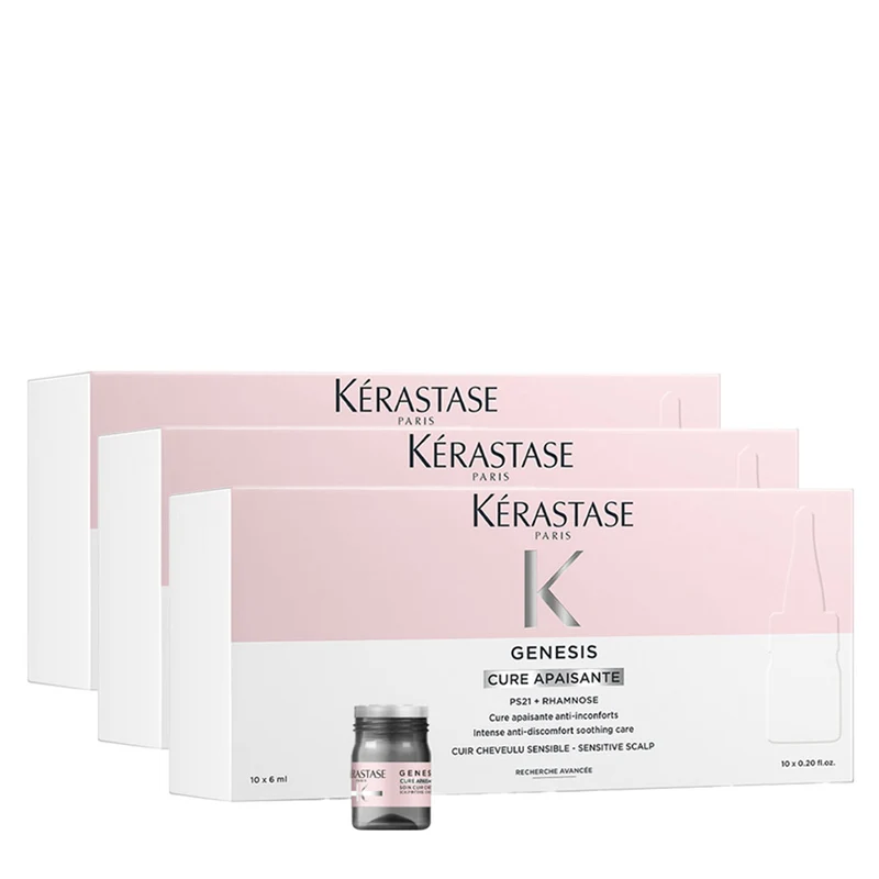 Kerastase Genesis Apaisante 10x6ml 3pcs - ampoules antichute intensives