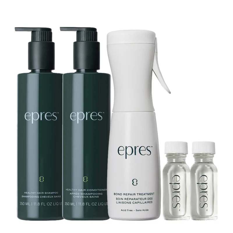Epres Healthy Hair Shampoo 350ml Conditioner 350ml Repair Treatment Starter Kit 2x15ml