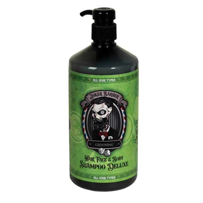 Joker Barber Hair Face & Body Shampoo Deluxe 1000ml - shampoing 3 en 1