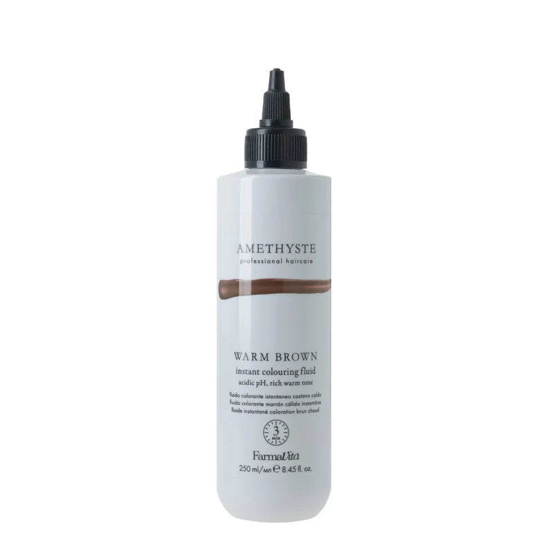 Amethyste Istant Color Fluid Warm Brown 250ml - coloration semi-permanente prête à l'emploi
