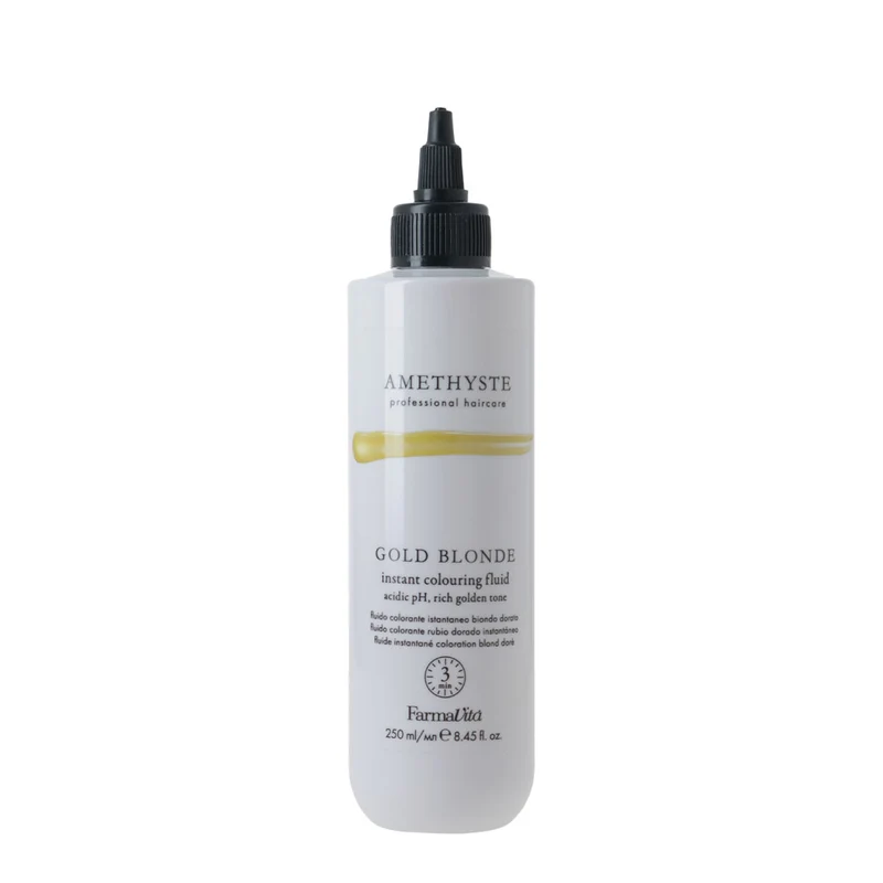 Amethyste Istant Color Fluid Gold Blonde 250ml - coloration semi-permanente prête à l'emploi
