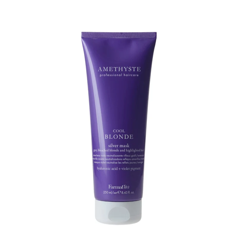Farmavita Amethyste Cool Blonde Silver Mask 250ml - shampooing anti-jaunissement