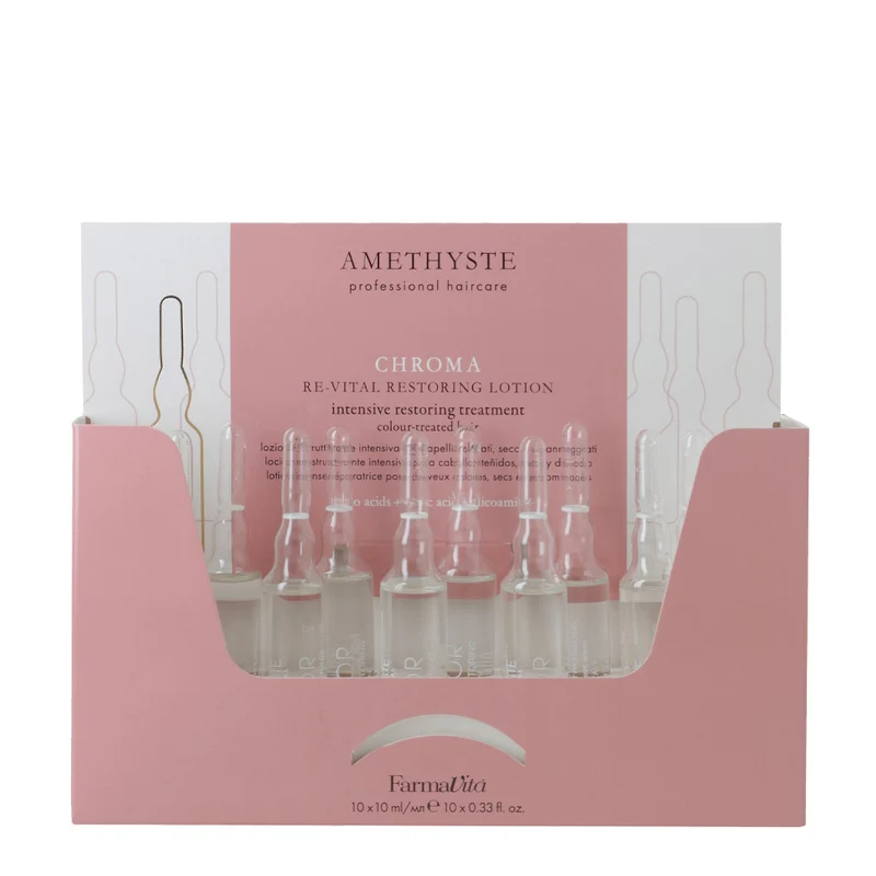 Farmavita Amethyste Chroma Re-Vital Restoring Lotion 10x10ml - ampoules restructurantes