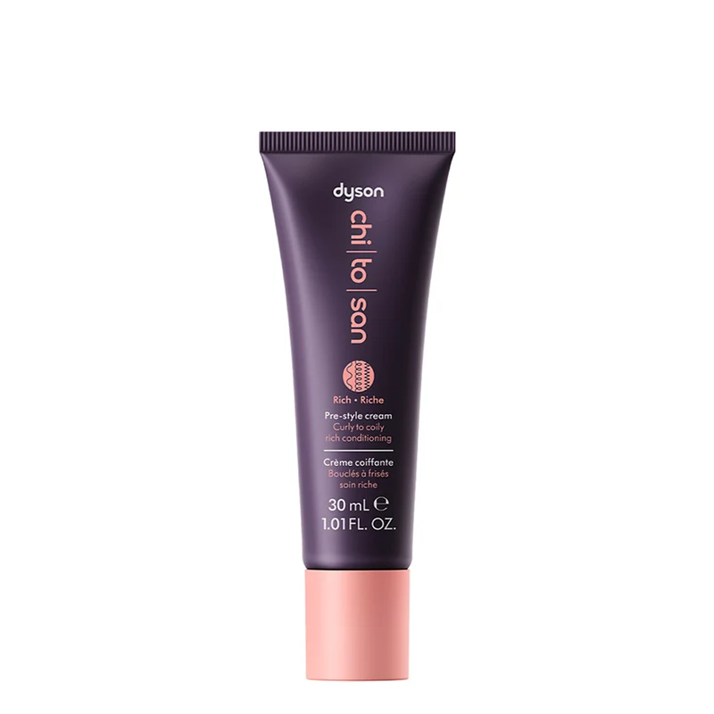 Dyson Chitosan Pre-Styling Hair Cream Curly to Coily Rich Conditioning 30ml - crème nourissante cheveux bouclés
