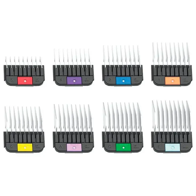Wahl Stainless Steel Attachment Combs - set de 8 contre-peignes
