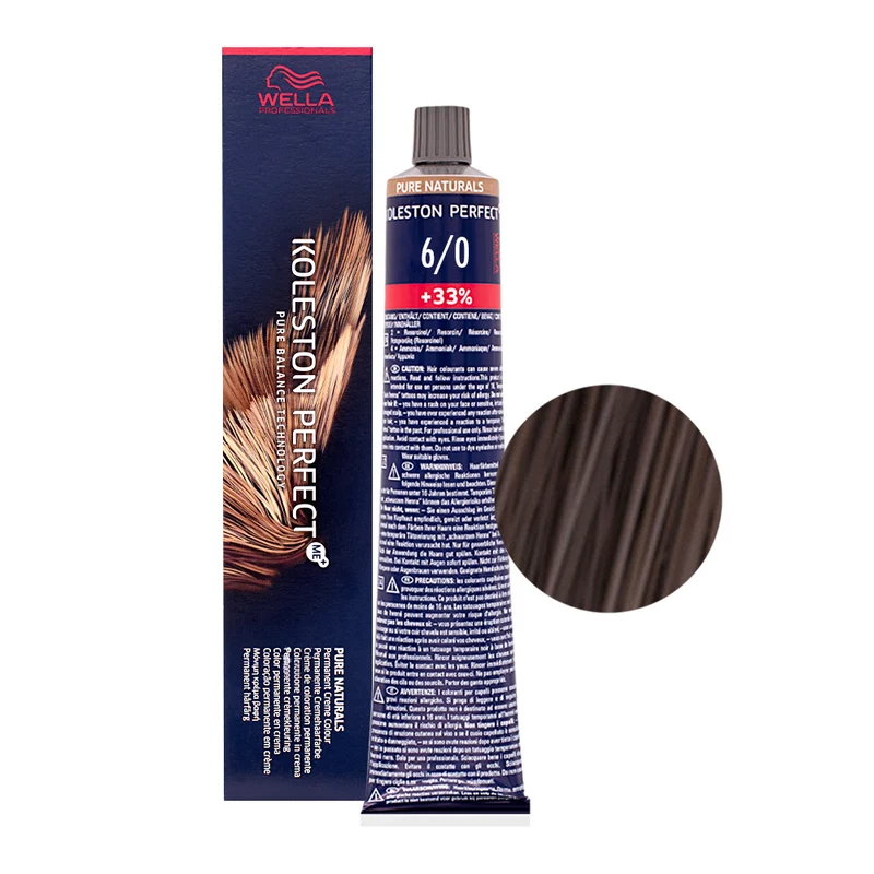Wella Koleston Perfect ME+ Pure Naturals 6/0 80ml