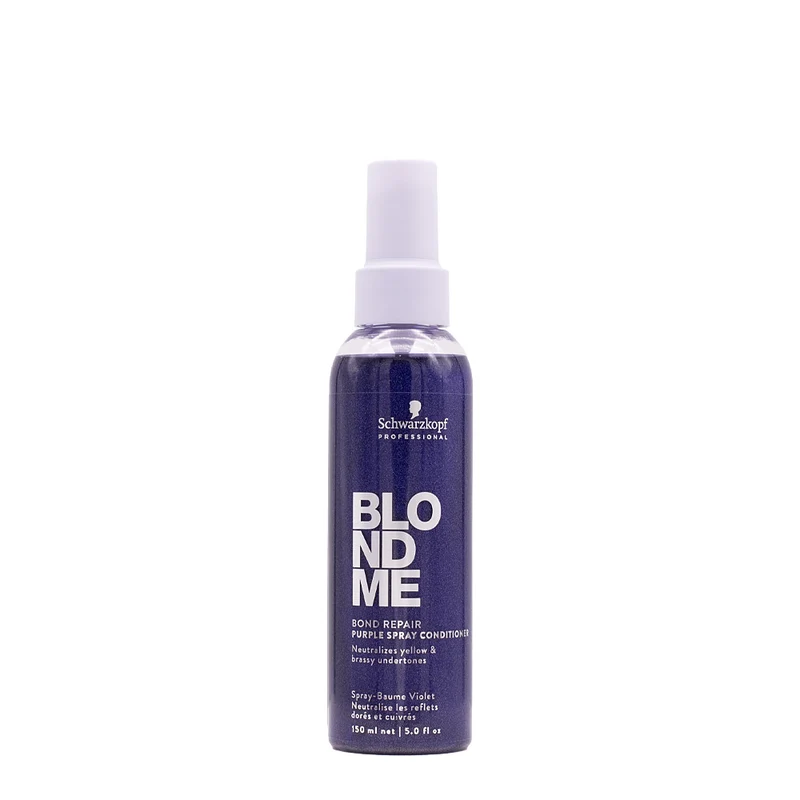 Schwarzkopf BlondMe Bond Repair Purple Spray Conditioner 150ml - spray démêlant